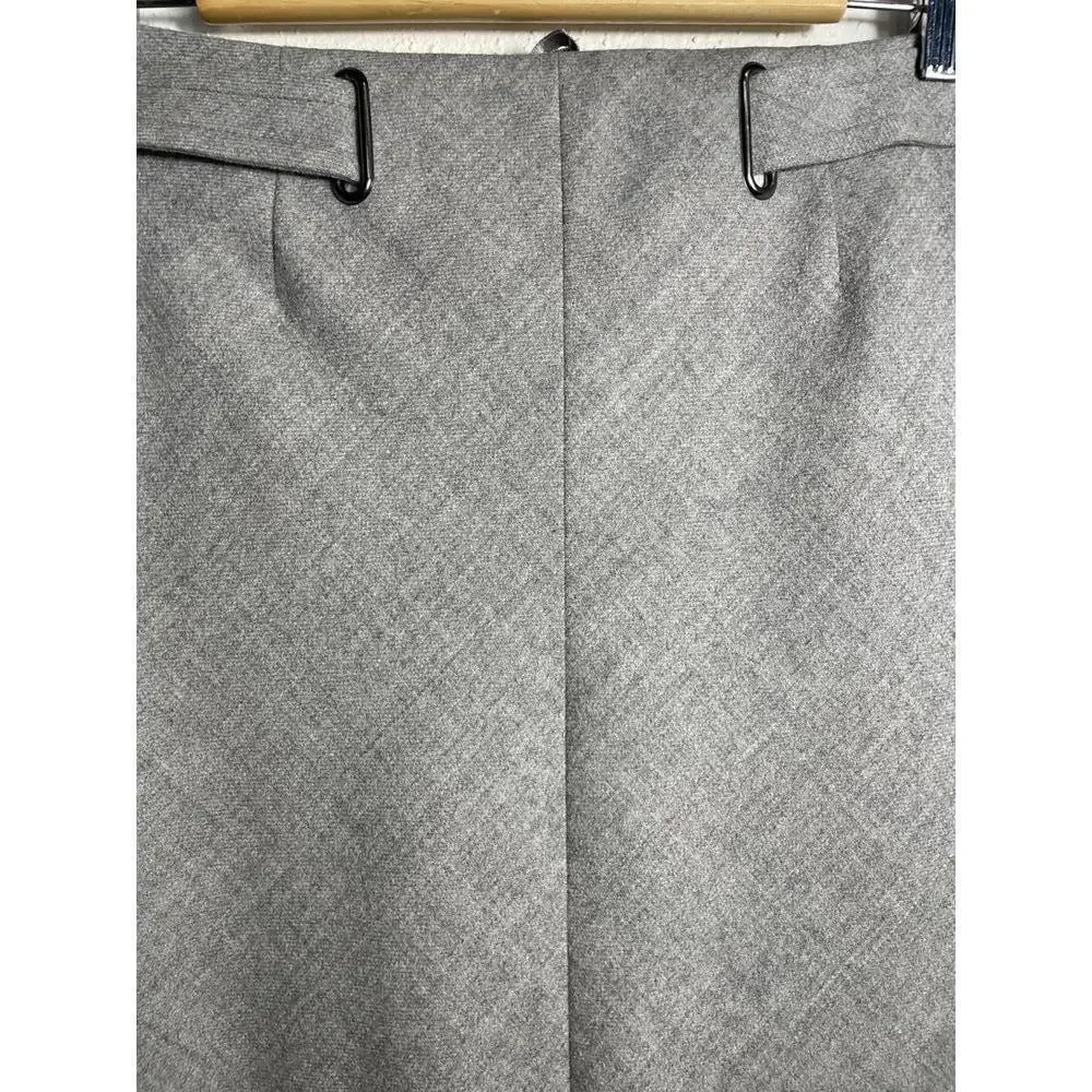 Brooks Brothers Wool Skirt Midi Women's Size 8 Grey Career - Picture 3 of 7